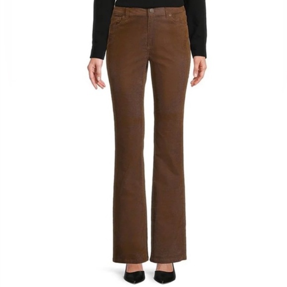 ANTONIO MELANI Pants - ANTONIO MELANI Brown Boot Cut Pants